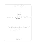 Kiểm chứng mô hình phần mềm sử dụng nusmv