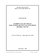 Nghiên cứu kỹ thuật bảo vệ bản quyền các sản phẩm đồ họa vectơ