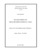 Bảo mật thông tin trong hệ thống Di động W CDMA