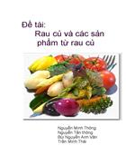 Rau củ và các sản phẩm từ rau củ