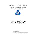 Tìm hiểu về gia vị cay