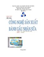 Công nghệ sản xuất bánh con Gấu nhân sữa