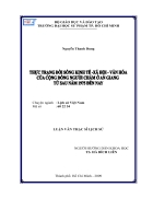 Thực trạng đời sống kinh tế xã hội văn hóa của cộng đồng người Chăm ở An Giang từ sau năm 1975 đến nay