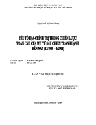 Yếu tố địa chính trị trong chiến lược toàn cầu của Mĩ từ sau chiến tranh lạnh đến nay 12 1989 5 2008