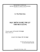 Đặc điểm nghệ thuật thơ Bùi Giáng