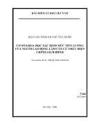 Cơ sở khoa học xác định mức tiền lương của người lao động làm căn cứ thực hiện chính sách bảo hiểm xã hội