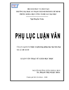 Xây dựng hệ thống bài tập sử dụng một số phần mềm để dạy học và tạo một số đề kiểm tra trắc nghiệm khách quan cho phần hóa học vô cơ lớp 9