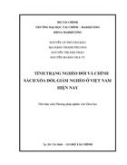 Tình trạng đói nghèo và chính sách giảm nghèo ở Việt Nam