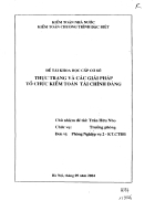 Thực trạng và các giải pháp tổ chức kiểm toán tài chính Đảng