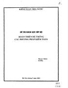 Hoàn thiện hệ thống các phương pháp kiểm toán