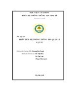 Xây dựng mô hình kế toán chi tiết vật tư ở công ty cp tập đoàn tân mai