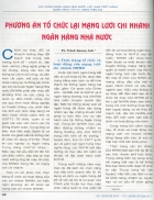 Phương án tổ chức lại mạng lưới chi nhánh Ngân hàng Nhà nước