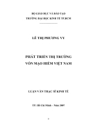 Phát triển thị trường vốn mạo hiểm Việt Nam