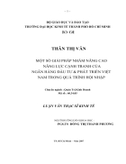 Một số giải pháp nhằm nâng cao năng lực cạnh tranh của ngân hàng Đầu tư và Phát triển Việt Nam trong quá trình hội nhập