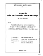 Nghiên cứu xác định nội dung phạm vi tính chỉ tiêu vốn đầu tư và tích lũy tài sản ở Việt Nam