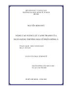 Nâng cao năng lực cạnh tranh của Ngân hàng Thương mại Cổ phần Đông Á