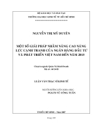 Một số giải pháp nhằm nâng cao năng lực cạnh tranh của Ngân hàng Đầu tư và Phát triển Việt Nam đến năm 2015