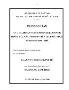 Các giải pháp nâng cao năng lực cạnh tranh của các Ngân hàng CPTM trên địa bàn TP HCM giai đoạn 2006 2015