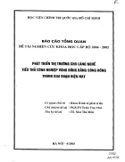 Phát triển thị trường cho làng nghề tiểu thủ công nghiệp vùng đồng bằng Sông Hồng trong giai đoạn hiện nay