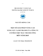 Mot so giai phap nang cao nang luc canh tranh cua cong ty co phan det may Thanh Cong den nam 2015