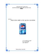 Phân tích chiến lược kinh doanh của công ty PEPSI