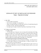 KẾ HOACH TỔ CHỨC SỰ KIỆN RA MẮT SẢN PHẨM MỚI Sunny Nâng bước tới trường