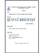 Quản lý khách sạn