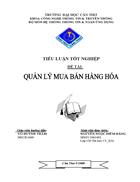 Quản lý mua bán hàng hóa