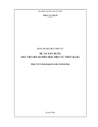 Xây dựng thư viện hồ sơ môn học điện tử trên mạng