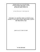 Tìm hiểu các hướng tiếp cận phân loại email và xây dựng phần mềm mail client hỗ trợ tiếng việt