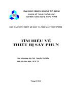 Tìm hiểu về thiết bị sấy phun