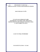 Xây dựng quy trình phát hiện ESCHERICHIA COLI trong thực phẩm bằng phương pháp PCR POLYMERASE CHAIN REACTION và thử nghiệm ứng dụng