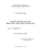 TRUYỀN THUYẾT GẮN VỚI ĐÌNH CHÙA ĐỀN MIẾU Ở Vĩnh Long