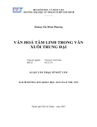 Văn hoá tâm linh trong văn xuôi trung đại