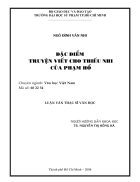 ĐẶC ĐIỂM TRUYỆN VIẾT CHO THIẾU NHI CỦA Phạm Hổ