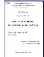 SO SANH TU TU TRONG TUC NGU Viet VA TUC NGU Anh