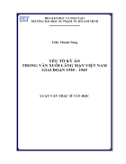 YEU TO KY AO TRONG VAN XUOI LANG MAN Viet Nam GIAI DOAN 1930 1945