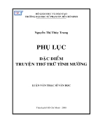 ĐẶC ĐIỂM TRUYỆN THƠ TRỮ TÌNH Mường