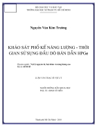 Khảo sát phổ kế năng lượng thời gian sử dụng đầu dò bán dẫn HPGe