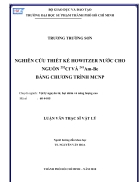 Nghiên cứu thiết kế HOWITZER nước cho nguồn 252Cf và 241Am Be bằng chương trình MCNP