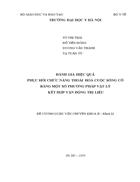 Đánh giá hiệu quả PHCN bệnh nhân THCSC bằng một số phương pháp vật lý trị liệu kết hợp vận động trị liệu