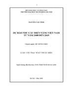 Dự báo nhu cầu điện năng Việt Nam từ năm 2008 đến 2015