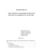 Thực trạng và giải pháp về quản lý dân số và lao động của tp hà nội 1