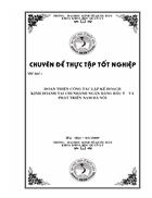 Hoàn thiện công tác lập kế hoạch kinh doanh tại chi nhánh ngân hàng đầu tư và phát triển nam hà nội Hà Nội 05