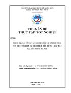 Thực trạng công tác giám định và bồi thường tổn thất trong bảo hiểm xây dựng và lắp đặt tại Bảo Minh Hà Nội 1