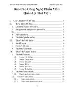 Báo cáo công nghệ phần mềm Quản lý thư viện