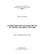 Phương pháp đào tạo nghề gắn với thị trường lao động ở Việt Nam