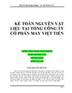 Kế toán nguyên vật liệu tại tổng công ty cổ phần may việt tiến