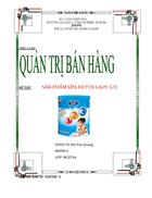 Tiểu luận môn quản trị bán hàng sản phẩm Dutch Lady123