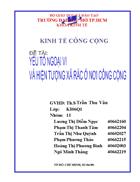 Kinh tế công yếu tố ngoại vi xả rác nơi công cộng